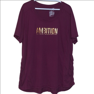 Terra & Sky purple  Tee with Gold Print graphic tee size 2x